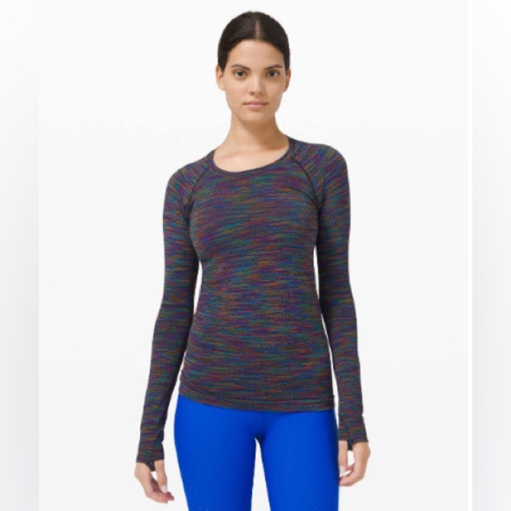 Lululemon Swiftly Tech Long Sleeve 2.0*Rainbow, Size8
